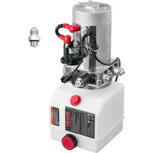 Vevor Hydraulic Pump 15 Quart Hydraulic Motor Hydraulic Lift Single Phase Car Lift 3450 RPM Dump Trailer 208-230 Volt Portable Car Lift 2 Horsepower Auto Lift Vehicle Lift Portable Power Press(4 Quart (Plastic))