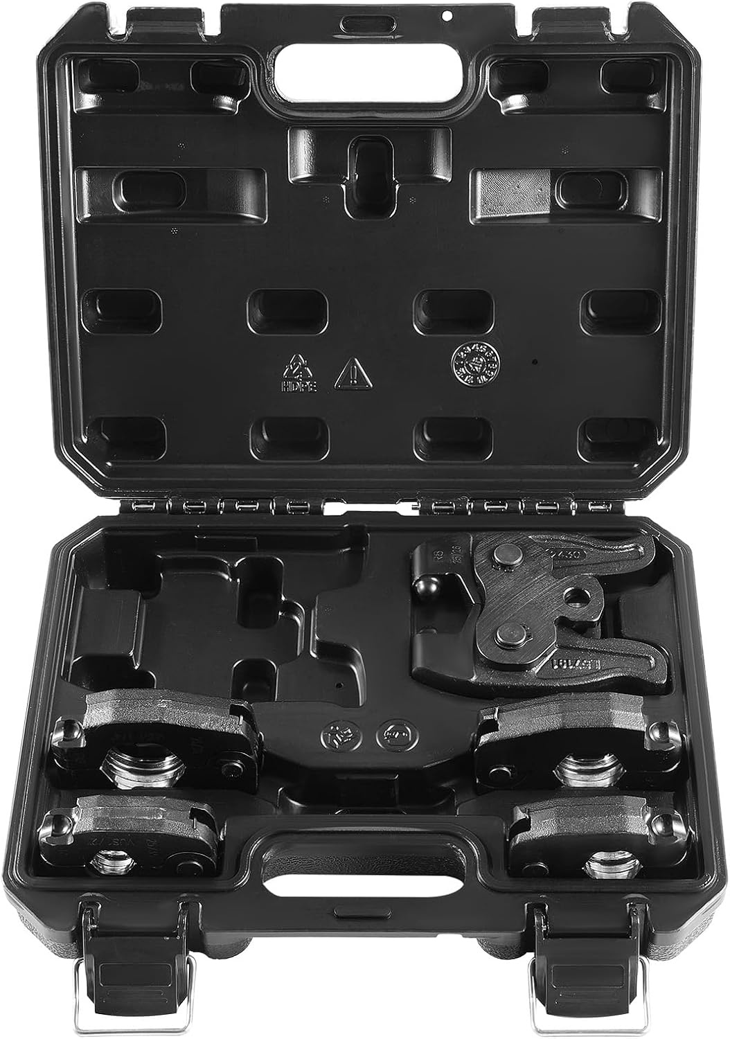 image:imageVEVOR 5PCS ProPress Pressing Kit for Compact Series Press Tools 4PCS Press Rings 12 34 1 114 amp R8 Actuator for ProPress Copper Pipes Compatible with 24KN Press Tools for 180 Operation