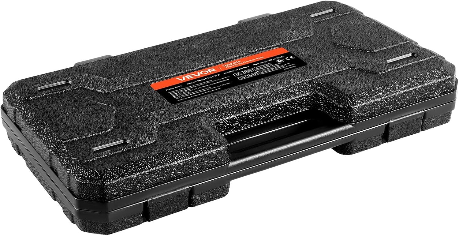 image:imageVEVOR 7PCS Pressing Jaws 14 to 118 Compatible with RLS Copper Pipes Work with 32KN Standard Press Tools for High Pressure HVACR Applications with Case24KNPress 12341inch