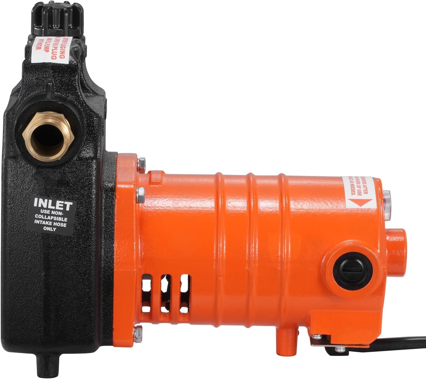image:imageVEVOR Cast Iron Water Transfer Pump 115V AC 1600 GPH 12HP Portable Electric Utility Pump with Carbon Brush Filter Brass Connectors for Garden Rain Barrel Pool Pond Hot Tub Aquarium Draining115V AC Cast Iron