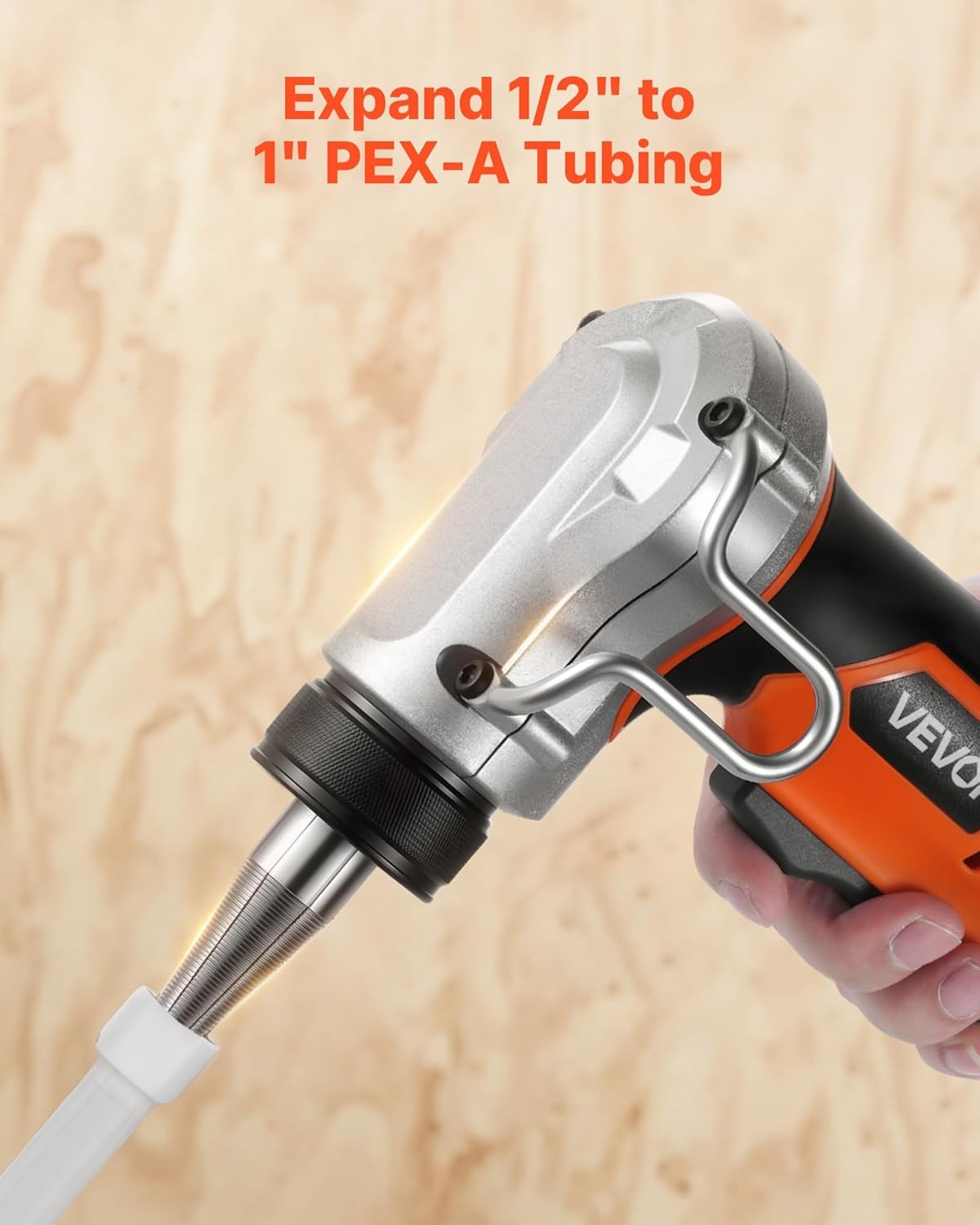 image:imageVEVOR Cordless Tube Expander 20V Max Electric Tubing Expansion Tool for 12 34 1 PEXA Pipes 22000RPM Pipe Expander with 3 Expanding Head 2pcs 2AH Battery Fast Charger amp Carrying Case 22000RPM Electric Tubing Expansion Tool with 3 Expanding Head 2pcs 2AH Battery Fast Charger amp Carrying Case