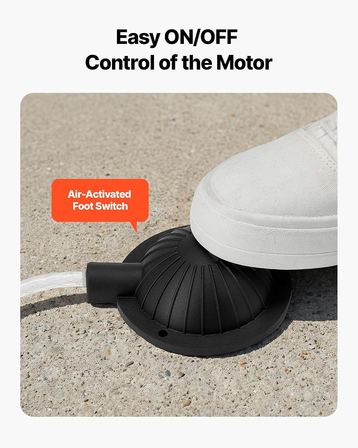 image:imageVEVOR Drain Cleaner Machine 75 FT x 38 Inch Sewer Snake Auger Manual Feed on Wheels Portable Drain Cleaning Machine with 6 Cutters amp Airactivated Foot Switch for 2 to 4 Pipes50 FT x 516