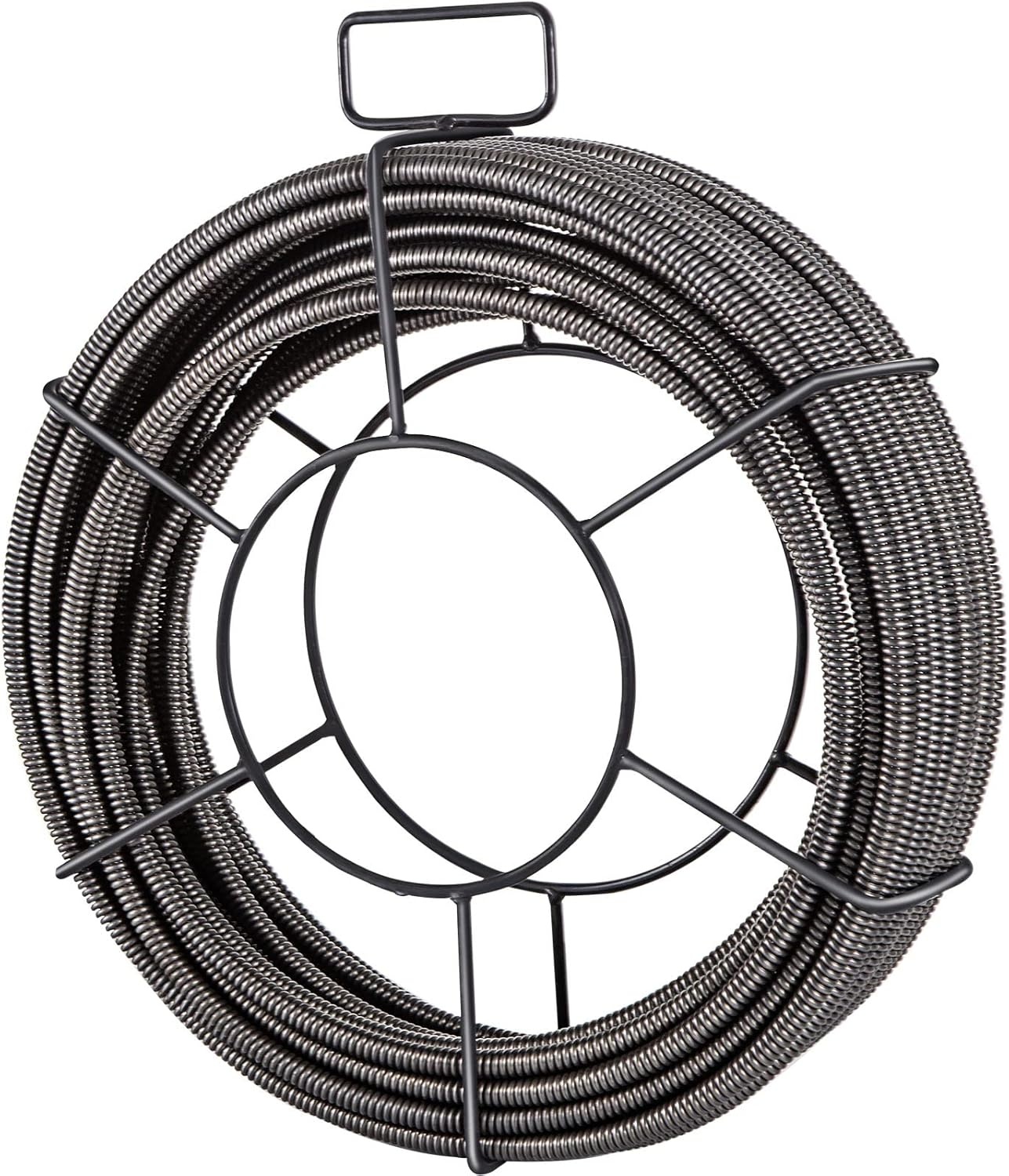 image:imageVEVOR Drain Cleaning Cable 75ft x 12 inch Solid Core Cable Sewer Cable Drain Auger Cable Cleaner Snake Clog Pipe Drain Cleaning Cable WFour Shapes of Cutters50Ft x 12Inch