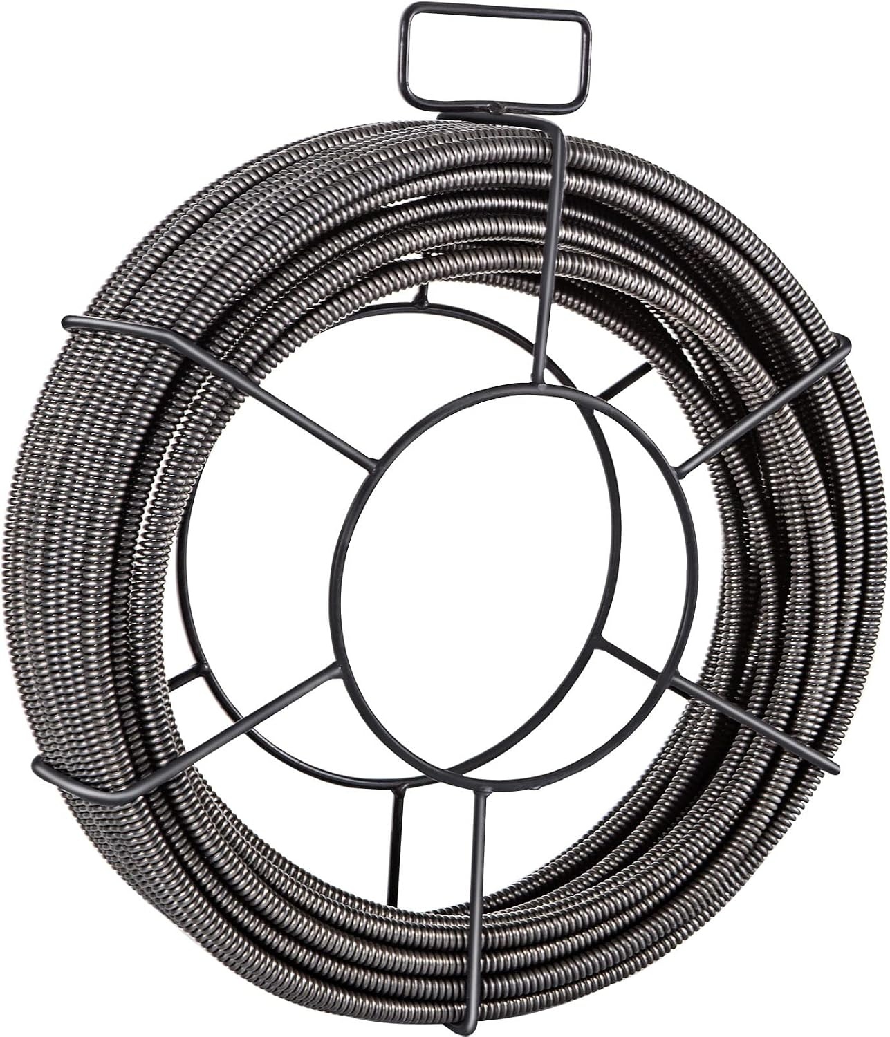 image:imageVEVOR Drain Cleaning Cable 75ft x 12 inch Solid Core Cable Sewer Cable Drain Auger Cable Cleaner Snake Clog Pipe Drain Cleaning Cable WFour Shapes of Cutters75Ft x 38Inch
