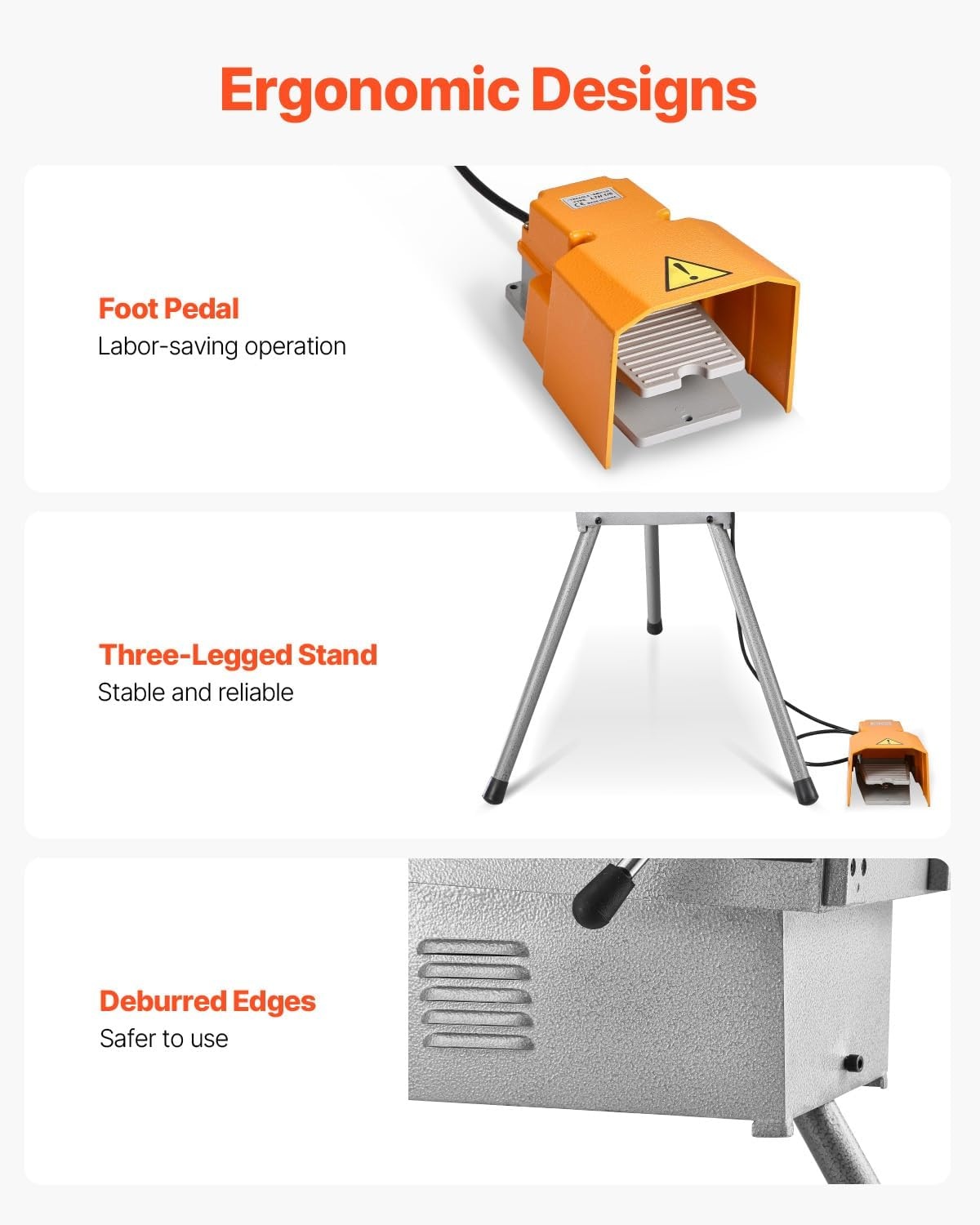 image:imageVEVOR Electric Pipe Threader Machine 750W 28RPM Threading Cutting Machine 12 to 2 inch Pipes Threading Cutter Tool with Foot Pedal for Plumbing Automotive Repairs Metalworking