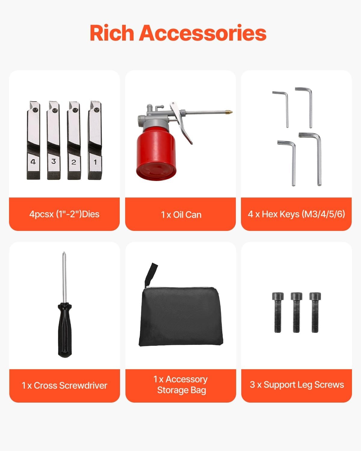 image:imageVEVOR Electric Pipe Threader Machine 750W 28RPM Threading Cutting Machine 12 to 2 inch Pipes Threading Cutter Tool with Foot Pedal for Plumbing Automotive Repairs Metalworking