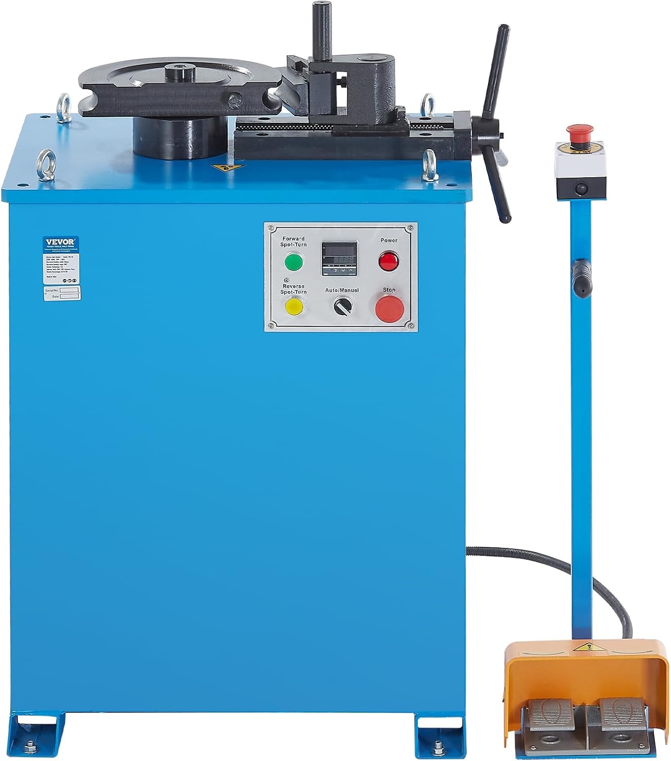 image:imageVEVOR Electric Tube Bending Machine 15 KW Electric Tube Bender for 58 to 112 inch Pipes Pipe Bender Machine with 5 Set Dies Manual amp Auto Modes and 180 Max Bending Angle 220V 60Hz 3Phase