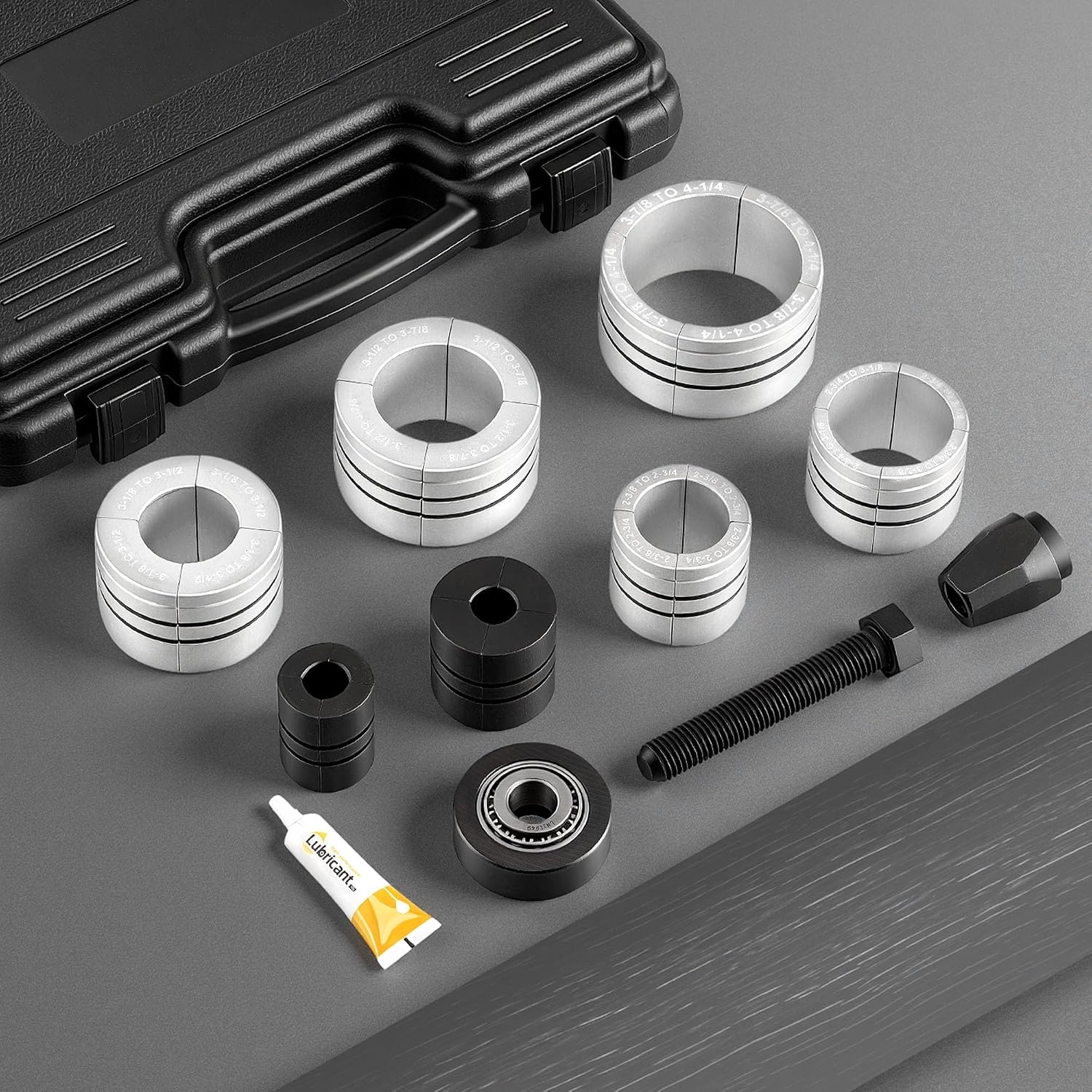 image:imageVEVOR Exhaust Pipe Expander Tool Kit 158 to 414 Exhaust Pipe Stretcher Muffler Pipes Spreader with 7 HeavyDuty Collects amp Storage Case Automotive Car Tool Kit for Tailpipes Tubes