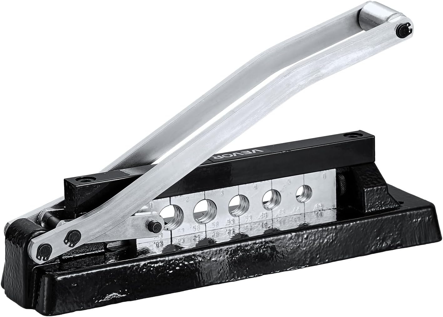 image:imageVEVOR Heavy Duty Hose Ferrule Crimping Tool Standard Bench Hose Crimper with 5 Die Holes amp 044063 Crimping Range for PVC Rubber Hoses Air Hoses Crimping Repair Kit Ferrules Not Included5 Dies Crimper