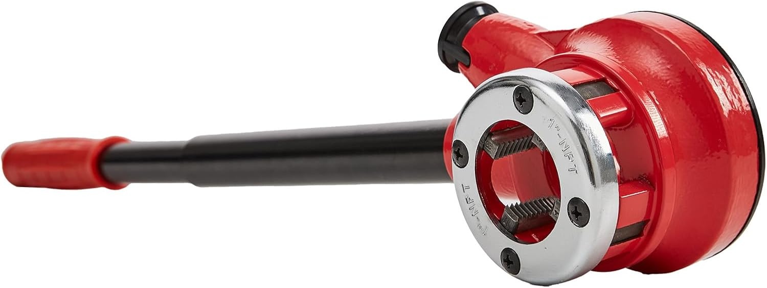 image:imageVEVOR Ratchet Pipe Threader Kit with 3 Dies 12 NPT 34 NPT 1 NPT Ratcheting Pipe Threading Tool Portable Pipe Threader Set with Storage Case for Plumbing Installation and Repair12 1