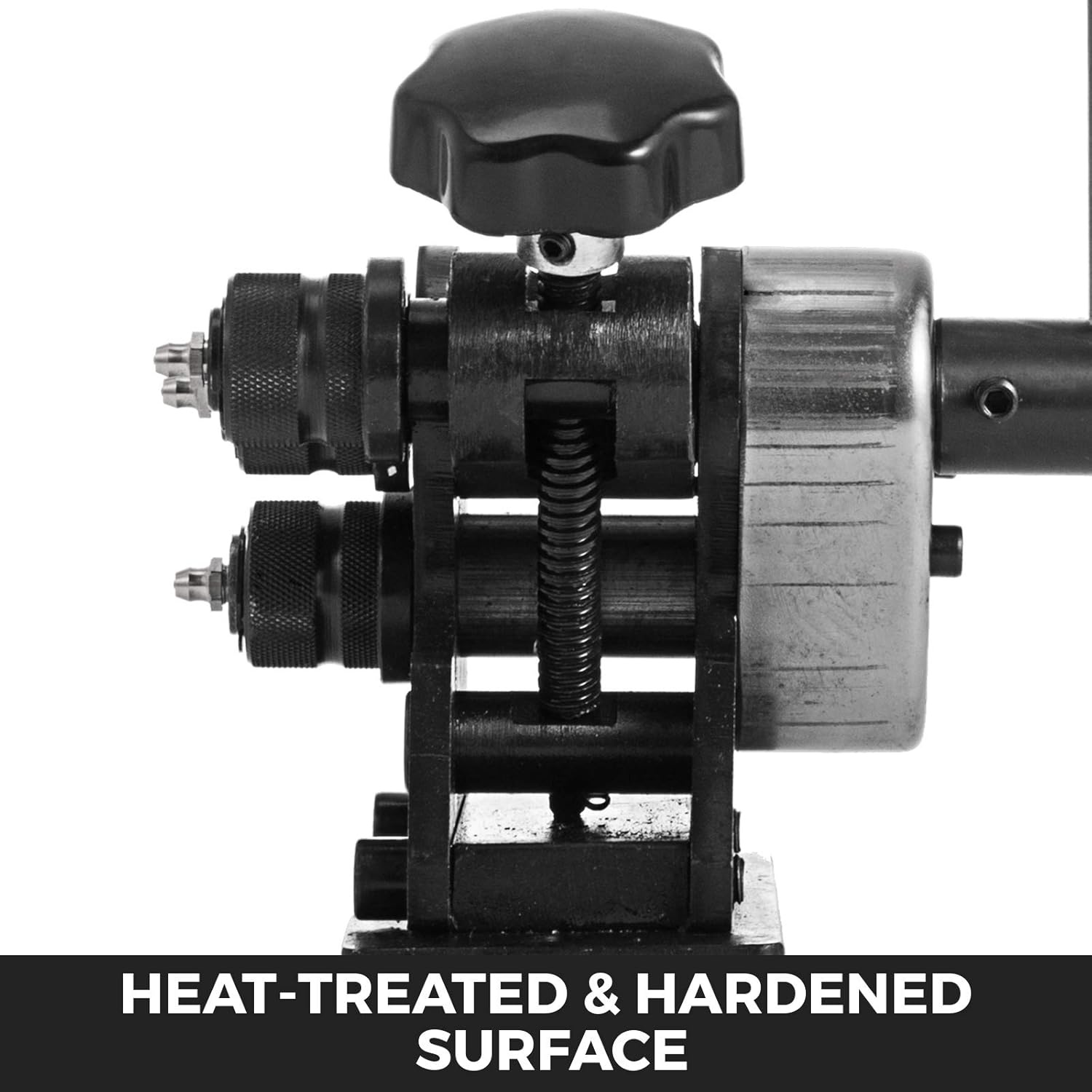 image:imageVevor Manual Plate Steel Ring Bender 1212inch Single Pinch Portable Hand Crank Ring Handle Rolling 3inch And Larger Circular Rings