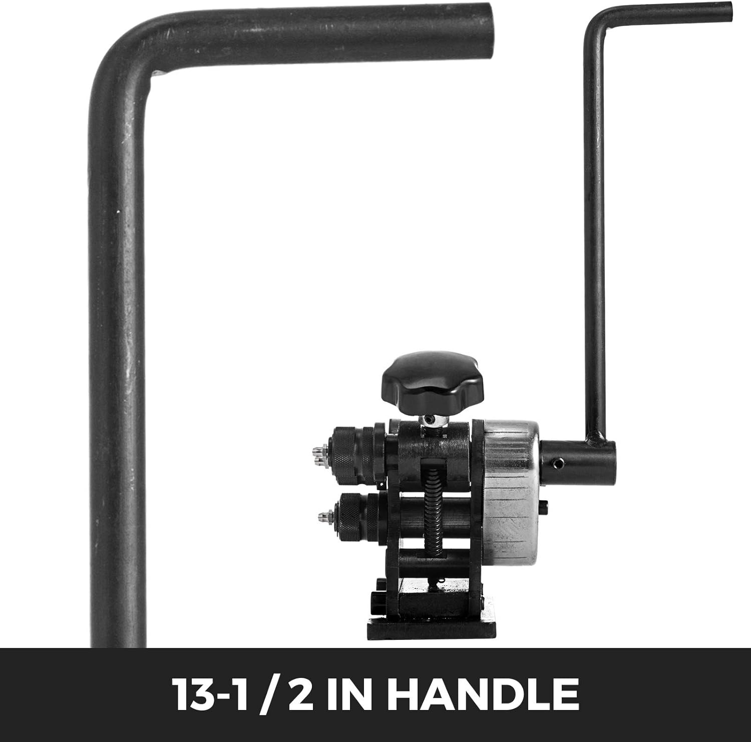 image:imageVevor Manual Plate Steel Ring Bender 1212inch Single Pinch Portable Hand Crank Ring Handle Rolling 3inch And Larger Circular Rings