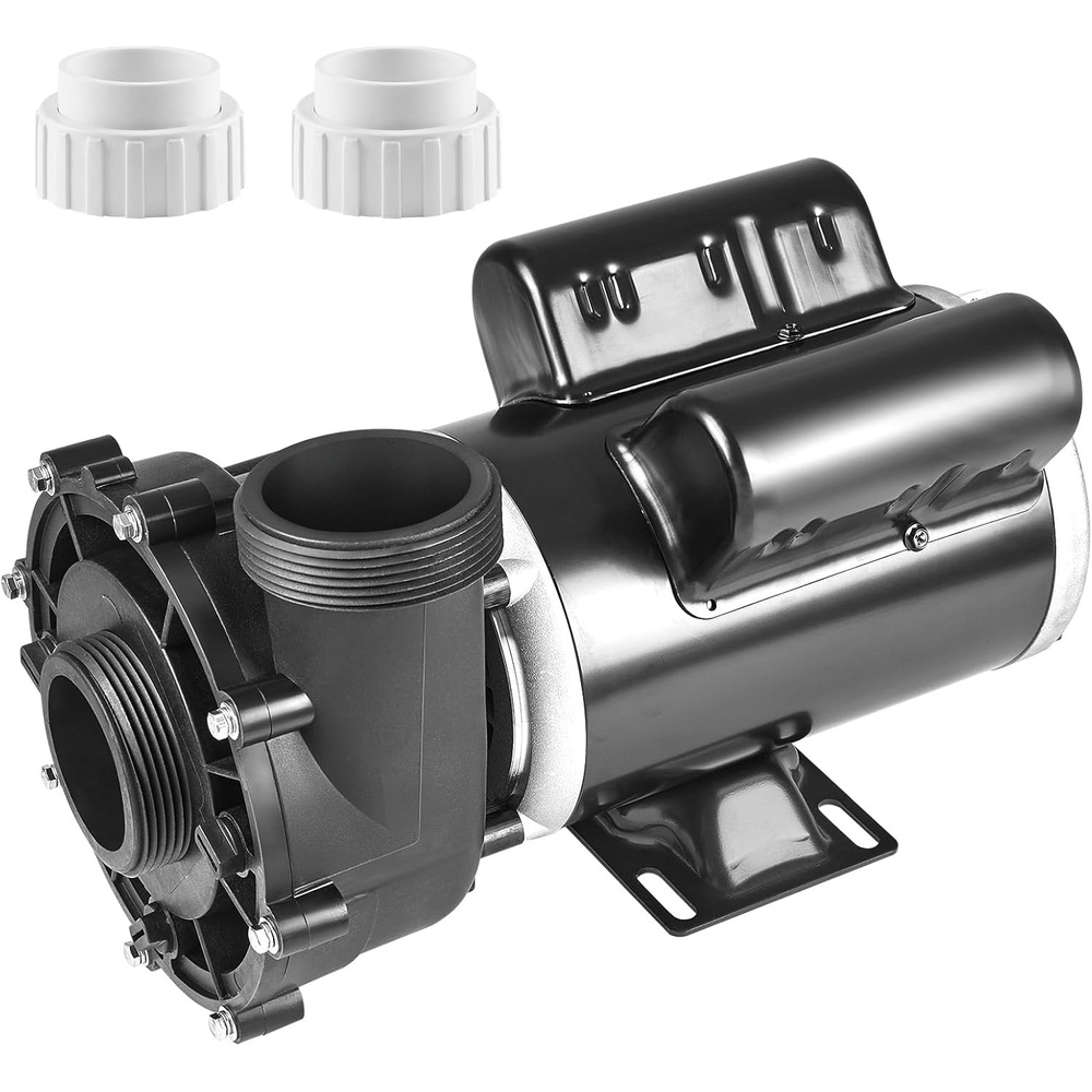 image:imageVEVOR 2 Speed SPA Pump 48Frame AC 110120V Hot Tub SPA Pump 15 HP  150 GPM  4265 ft High Speed or 046 HP  70 GPM  918 ft Low Speed 2 Port 90 Rotational Interface for Hot Tub48Frame  15