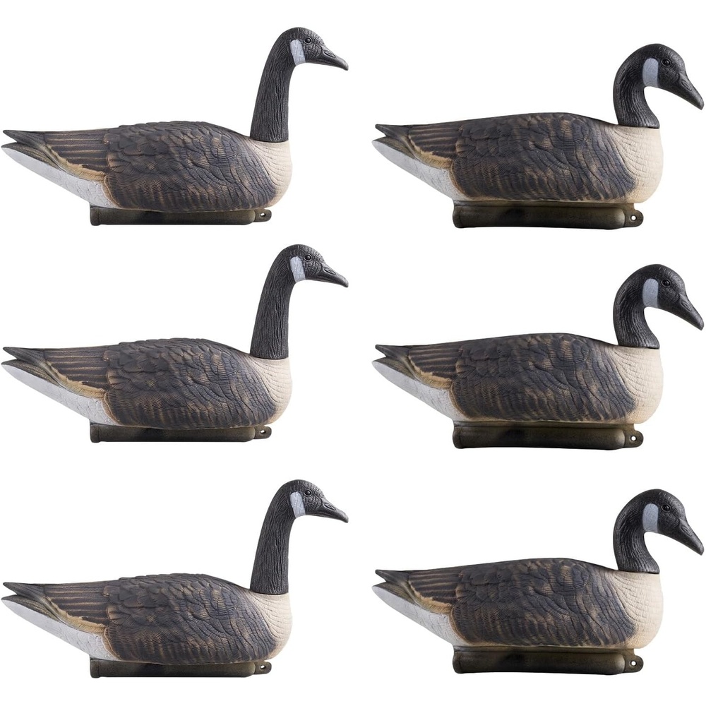 image:imageVEVOR Canada Goose Decoys Outdoors Goose Decoy for Waterfowl Hunting Durable Plastic Floaters with Ultra Realistic Paint for Pool Pond Lake Garden Yard Decoration Easy to Carry and Use 6Pack
