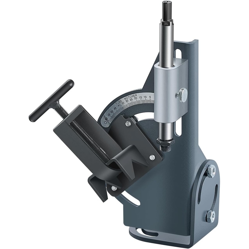 image:imageVEVOR Pipe Notcher 12 to 2inch Tubing Notcher with 0 to 60 Adjustable Angle Pipe and Tube Notching Tool for Repair Shops Home Projects Metalworking