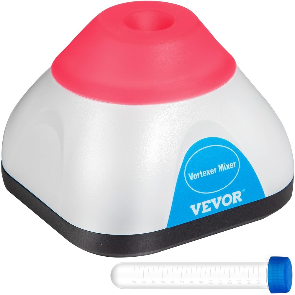 image:imageVEVOR Vortex Mixer 3000RPM Mini Vortex Mixer Shaker Touch Function Scientific Lab Vortex Shaker Mix Up to 50ML 6mm Orbital Diameter for Test Tube Nail Polish Eyelash Adhesives PaintPink
