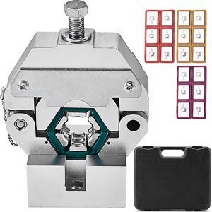 Mophorn Manually Operated AC Hose Crimper Hydra-Krimp 71550 Manual AC Hose Crimper Kit Air Conditioning Repair Handheld AC Hose Crimping Tool with 4 Dies