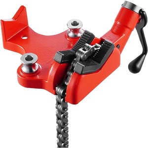 Mophorn Screw Bench Chain Vise 1/8 to 5-Inch Pipe Capacity, Heavy Duty Bench Chain Pipe Vise with Crank Handle, Neoprene-Coated Jaw, Cast Iron Material Ideal for a Variety of Pipes(1/4″ – 6″ Bench Mount)