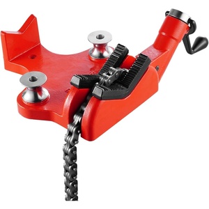 Mophorn Screw Bench Chain Vise 1/8 to 5-Inch Pipe Capacity, Heavy Duty Bench Chain Pipe Vise with Crank Handle, Neoprene-Coated Jaw, Cast Iron Material Ideal for a Variety of Pipes(1/2″ – 8″ Bench Mount)