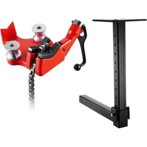 Mophorn Screw Bench Chain Vise 1/8 to 5-Inch Pipe Capacity, Heavy Duty Bench Chain Pipe Vise with Crank Handle, Neoprene-Coated Jaw, Cast Iron Material Ideal for a Variety of Pipes(1/8″ – 5″ Hitch Mount)