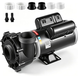 VEVOR 2 Speed SPA Pump, 48-Frame, AC 110-120V Hot Tub SPA Pump, 1.5 HP / 150 GPM / 42.65 ft High Speed or 0.46 HP / 70 GPM / 9.18 ft Low Speed, 2” Port 90° Rotational Interface for Hot Tub(48-Frame  3.0)