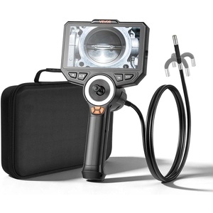 VEVOR 4-Way Articulating Borescope with Light, True 1080P HD Industrial Endoscope Inspection Camera with Articulated Probe, Flexible Snake Scope Cam for Wall Automotive Engine Inspect-4.9FT(0.32-inch Probe)