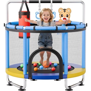 VEVOR 60″ Trampoline for Kids(Blue  Yellow  Black and Silver)