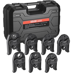 VEVOR 7PCS Pressing Jaws 1/4″ to 1-1/8″ – Compatible with RLS Copper Pipes, Work with 32KN Standard Press Tools for High Pressure HVAC/R Applications – with Case(32KN-R 1/4&3/8&1/2&5/8&3/4&7/8&1-1/8inch)