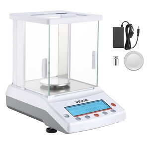 VEVOR Analytical Balance, 220 g x 0.1 mg, 0.0001 g High Precision Accuracy Lab Scale, g/oz/ct/mg 4 Units Electronic Digital Analytical Balance with Glass Draft Shield, for Laboratory Jewelry Pharmacy(120 g x 0.001 g)
