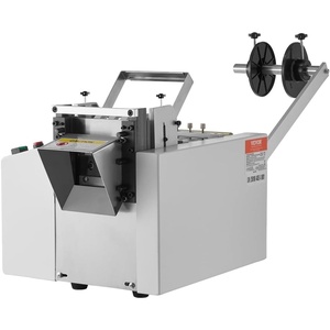 VEVOR Auto Heat-Shrink Tube Cutter, Cable Pipe Cutting Machine with 1mm-85mm Cutting Width, 0.1mm-99999.9mm Length, Automatic Tube Cutter for Heat Shrink Tube, Fiberglass Tube, Cable, Yellow Wax Tubes