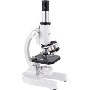 VEVOR Compound Trinocular Microscope, 40X-5000X Magnification Trinocular Compound Lab Microscope with Two-Layer Mechanical Stage, LED Illumination, External Interface and Microscope Slides Included(A)