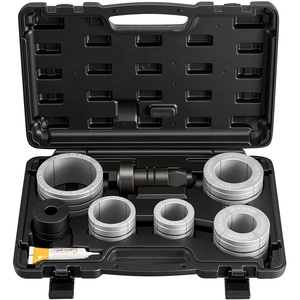 VEVOR Exhaust Pipe Expander Tool Kit, 1-5/8″ to 4-1/4″ Exhaust Pipe Stretcher, Muffler Pipes Spreader with 7 Heavy-Duty Collects & Storage Case, Automotive Car Tool Kit for Tailpipes Tubes