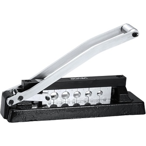 VEVOR Heavy Duty Hose Ferrule Crimping Tool, Standard Bench Hose Crimper with 5 Die Holes & 0.44″-0.63″ Crimping Range for PVC Rubber Hoses, Air Hoses Crimping Repair Kit (Ferrules Not Included)(5 Dies Crimper)
