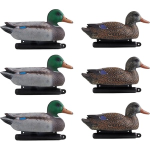 VEVOR Hunting Decoys, Outdoors Decoy for Hunting, Durable Material with Ultra Realistic Paint, for Pool, Pond, Lake, Garden Yard Decoration, Foldable，Easy to Carry and Use(Duck 6pcs)