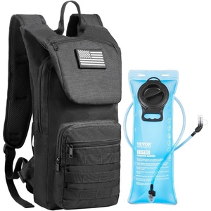 VEVOR Hydration Backpack, Insulated Hydration Pack Backpack with Water Bladder, Hiking Water Backpack with Storage for Men Women, Hydro Water Daypack for Hiking Running Cycling Camping(BLK 18L+3L)
