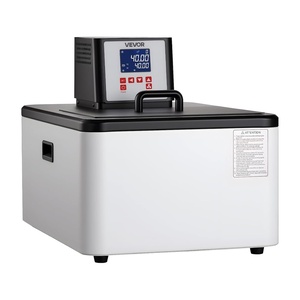 VEVOR Laboratory Chiller Circulator, -30℃-100℃, 6 L Internal and External Dual Circulation, Low Temperature Cooling Liquid Circulator Pump Chiller, Recirculating Chiller Water Bath for Laboratory(300℃-30L)