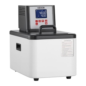 VEVOR Laboratory Chiller Circulator, -30℃-100℃, 6 L Internal and External Dual Circulation, Low Temperature Cooling Liquid Circulator Pump Chiller, Recirculating Chiller Water Bath for Laboratory(300℃-6L)