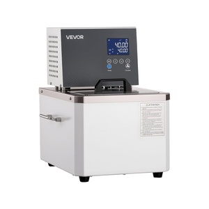 VEVOR Laboratory Chiller Circulator, -30℃-100℃, 6 L Internal and External Dual Circulation, Low Temperature Cooling Liquid Circulator Pump Chiller, Recirculating Chiller Water Bath for Laboratory(100℃-6L)