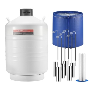 VEVOR Liquid Nitrogen Tank, 30 L Aluminum Alloy Liquid Nitrogen Container, LN2 Tank Dewar with 6 Canisters and Carry Bag with Straps, Cryogenic Tank for Beauty Industry, Semen Preservation, Scientific(30L)
