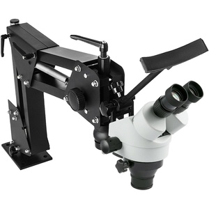 VEVOR Micro Inlaid Mirror Multi-Directional Microscope with Spring Bracket 7X-4.5X Multi-Directional Micro-Setting Microscope Jewelry Tools(No light-7X-45X)
