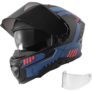 VEVOR Motorcycle Helmet DOT Approved, Adult Motocross Dirt Bike Helmet with Large Clear Visor, Comfortable Motorbike Racing Street with Detachable Liner for Men & Women(Multi-color)