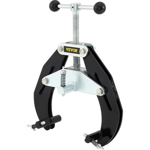 VEVOR Pipe Clamp, 2 to 6 in, High Strength Ultra Clamp with Quick Acting Screws, Steel Pipe Alignment Tool with Lightweight Design, Black(2-6″)