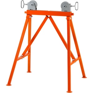 VEVOR Pipe Stand with Roller Head, Heavy Duty 2500 LBS Load Capacity, Suitable for 2-36 inches Pipes, 45# Steel Roller Pipe Stand for Welding(Orange)