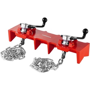 VEVOR Pipe Welding Vise, 1/2″ to 8″ Pipe Welding Clamp with Dual Chains & Crank Handles, Heavy-Duty Cast Iron Welding Vise for a Variety of Pipes