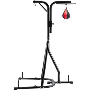 VEVOR Punching Bag Stand, Steel Heavy Duty Workout Training Equipment, Adjustable Height Boxing Punching Stand with Weighted Base, Holds Up to 140 lbs, Freestanding Sandbag Rack for Home Gym Fitness(2 in 1 Freestanding Sandbag Rack)