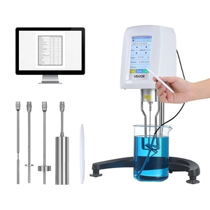 VEVOR Rotary Viscometer Rotor, 1-80 cP, 0# Viscometer Spindle, Stainless Steel, with Storage Case, for NDJ-5S NDJ-8S SNB-2T and LVDV-2T Laboratory Digital Rotary Viscosity Meters, for Low Viscosity(White+Silver)