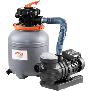 VEVOR Sand Filter Pump for Above Ground Pool, 12 in, 3000 GPH, 1/2 HP Swimming Pool Sand Filter Pump System, Krystal Clear with 6-Way Multi-Port Valve & Strainer Basket, Easy Installation for Pools