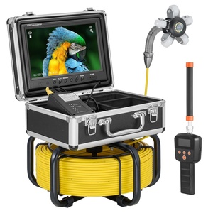 VEVOR Sewer Camera, 230 ft/70 m, 9″ Screen Pipeline Inspection Camera with DVR Function, 12 Adjustable LEDs, 16 GB SD Card, Waterproof IP68 for Sewer Line, Home, Duct Drain Pipe Plumbing(165ft/50m with Self-Leving)