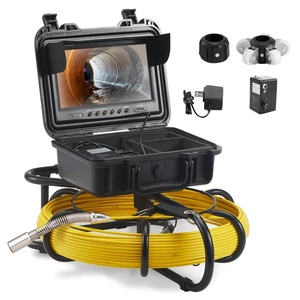 VEVOR Sewer Camera, 230 ft/70 m, 9″ Screen Pipeline Inspection Camera with DVR Function, 12 Adjustable LEDs, 16 GB SD Card, Waterproof IP68 for Sewer Line, Home, Duct Drain Pipe Plumbing(165ft/50m)