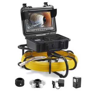 VEVOR Sewer Camera, 230 ft/70 m, 9″ Screen Pipeline Inspection Camera with DVR Function, 12 Adjustable LEDs, 16 GB SD Card, Waterproof IP68 for Sewer Line, Home, Duct Drain Pipe Plumbing(230ft/70m)